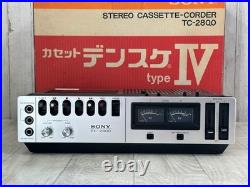 SONY TC-2800 Cassette Recorder Densuke Tested Working Japan Vintage Original Box