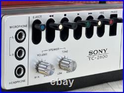 SONY TC-2800 Cassette Recorder Densuke Tested Working Japan Vintage Original Box