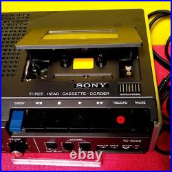 SONY TC-5000 Portable Cassette Recorder Vintage Working Japan