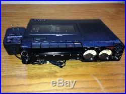 SONY TC-D5M VINTAGE Portable Cassette Recorder. WORKING FINE