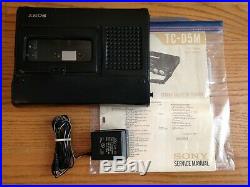 SONY TC-D5M Vintage Portable Stereo Cassette Recorder IN ORIGINAL BOX TESTED OK