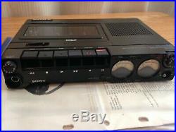 SONY TC-D5M Vintage Portable Stereo Cassette Recorder IN ORIGINAL BOX TESTED OK