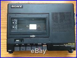 SONY TC-D5PROII VINTAGE Portable Cassette Recorder. WORKING GREAT+SONY ADAPTER
