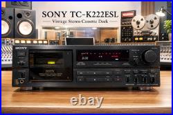 SONY TC-K222ESL? RaRe? Vintage Stereo Cassette Deck