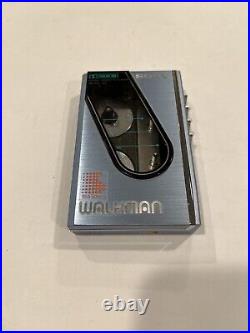 SONY WM-30 Walkman Cassette Player Blue Vintage Rare WORKS GREAT