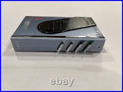 SONY WM-30 Walkman Cassette Player Blue Vintage Rare WORKS GREAT