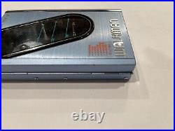 SONY WM-30 Walkman Cassette Player Blue Vintage Rare WORKS GREAT