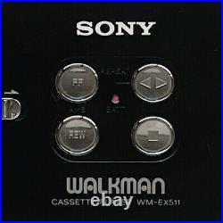 SONY WM-EX511 1994 Walkman Black Vintage Cassette Player Made in Japan Tested