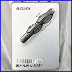 SONY WM-EX600 2000 Silver Walkman Vintage Cassette Player From Japan working