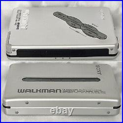 SONY WM-EX600 2000 Silver Walkman Vintage Cassette Player From Japan working