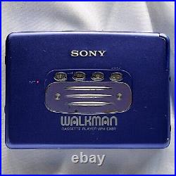 SONY WM-EX811 1995 Walkman Purple Vintage Cassette Player Made in Japan Tested