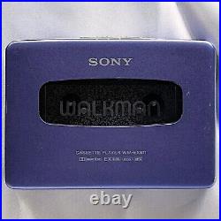 SONY WM-EX811 1995 Walkman Purple Vintage Cassette Player Made in Japan Tested