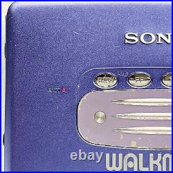 SONY WM-EX811 1995 Walkman Purple Vintage Cassette Player Made in Japan Tested