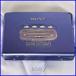 SONY WM-EX811 1995 Walkman Purple Vintage Cassette Player Made in Japan Tested