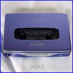 SONY WM-EX811 1995 Walkman Purple Vintage Cassette Player Made in Japan Tested