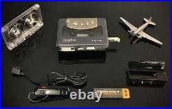 SONY Walkman WM-RX707 Black Portable Cassette Player Used Vintage