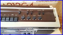 SOVIET BOOMBOX NEW VESNA M 212C-4 SPRING M 212S-4 Cassette Recorder Vintage USSR