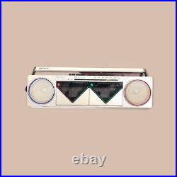 SUPER RARE! SONY CFS-W50 Vintage Stereo Cassette-Corder Boombox White Retro