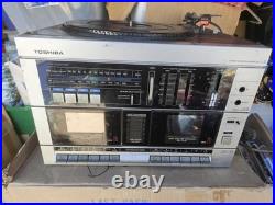 SUPER RARE Vintage Toshiba SL-5 Cassette + Record Player Combo As Is