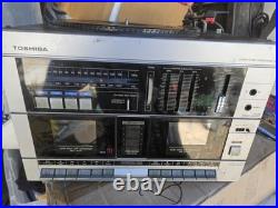 SUPER RARE Vintage Toshiba SL-5 Cassette + Record Player Combo As Is