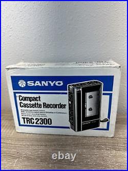 Sanyo Cassette Recorder Vintage Japan TRC 2300 Box Manual MINT RARE