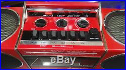 Sanyo Ghettoblaster Boombox M S 400 Radio Cassette Recorder Vintage Cube M-S 400