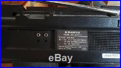 Sanyo Ghettoblaster Boombox M S 510 Radio Cassette Recorder Vintage Cube M-S 510