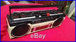Sanyo Ghettoblaster Boombox MS Radio Cassette Recorder Vintage kein M-S400