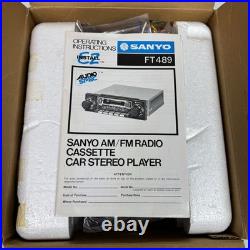 Sanyo Indash AM/FM Cassette Player FT 489 Open Box New Vtg