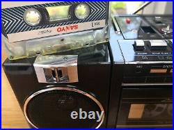 Sanyo M-w24k Stereo Radio Cassette Recorder Rare Vintage