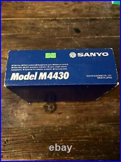 Sanyo M4430 Cassette Player Vintage Walkman. New Old Stock Open Box