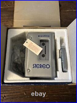 Sanyo M4430 Cassette Player Vintage Walkman. New Old Stock Open Box