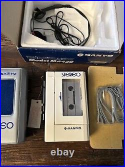 Sanyo M4430 Cassette Player Vintage Walkman. New Old Stock Open Box