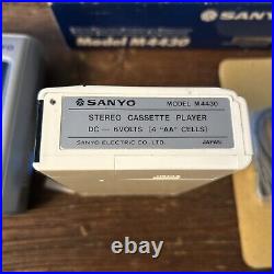 Sanyo M4430 Cassette Player Vintage Walkman. New Old Stock Open Box