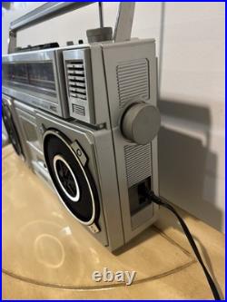 Sanyo M9965 80's Vintage Boombox Stereo Cassette Tape Deck Radio Tested Works