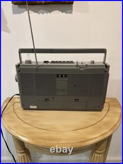 Sanyo M9965 80's Vintage Boombox Stereo Cassette Tape Deck Radio Tested Works