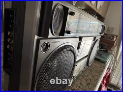 Sanyo M9994 Vintage Boombox AM/FM Cassette Recorder Portable Radio For Parts Sanyo M9994 Vintage Boombox AM/FM Cassette Recorder Portable Radio For Parts