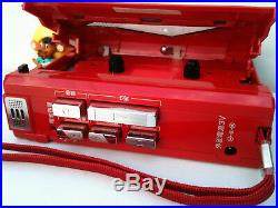 Sanyo MR-53 Cassette-Corder Walkman Kassette Recorder Red Glossy Vintage Japan
