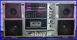 Sanyo Stereo Boombox AM-FM Cassette Player Recorder M9840 Working vintage radio