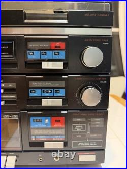 Sanyo Stereo/Cassette/Turntable- Stereo Music System GXT 220. Vintage