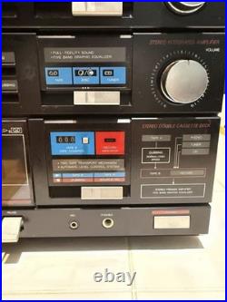 Sanyo Stereo/Cassette/Turntable- Stereo Music System GXT 220. Vintage