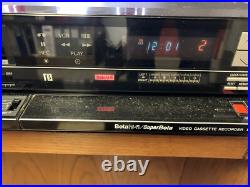 Sanyo VCR 7250 Super Beta Hi-Fi Video Cassette Recorder Vintage READ