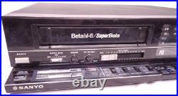 Sanyo VCR 7250 Super Beta Hi-Fi Video Cassette Recorder Works Vintage Japan Sanyo VCR 7250 Super Beta Hi-Fi Video Cassette Recorder Works Vintage Japan