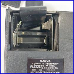 Sanyo Vintage Cassette Recorder Model M-765N, Working