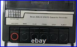 Sears Cassette Player Recorder 6121613 Portable Vintage See Pictures