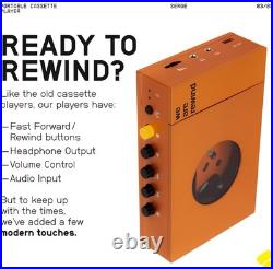 Serge Vintage Bluetooth Cassette Player & Recorder Portable Tape Deck Orange