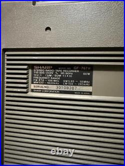 Sharp GF 767 Radio Vintage Cassette Recorder Radio Boombox Sharp GF 767 Radio Vintage Cassette Recorder Radio Boombox