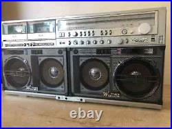 Sharp GF-777 Vintage Cassette Recorder Radio Boombox, Ghettoblaster. Works