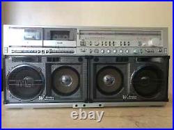 Sharp GF-777 Vintage Cassette Recorder Radio Boombox, Ghettoblaster. Works