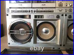 Sharp GF-777 Vintage Cassette Recorder Radio Boombox, Ghettoblaster. Works